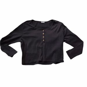 Ardene Crop Long Sleeve Top size S